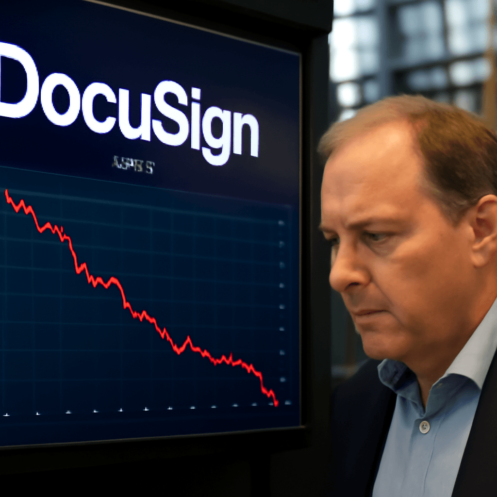 DocuSign Shares Plunge 18% After Lowered Full-Year Billings Forecast DocuSign Shares Plunge 18% After Lowered Full-Year Billings Forecast