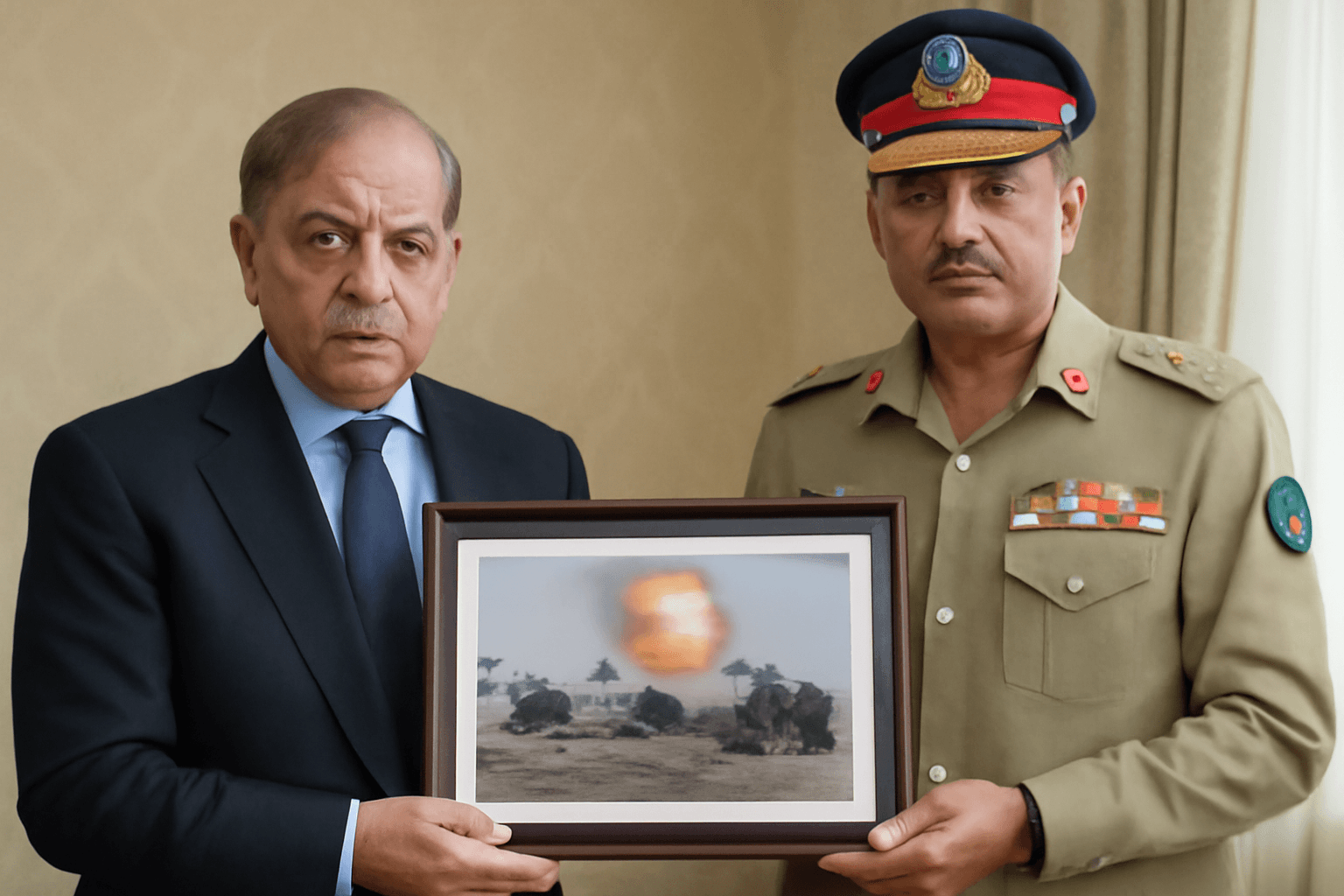 Pakistan PM Schemes with Fake Military Image Amid India's Operation Pakistan PM Schemes with Fake Military Image Amid India's Operation