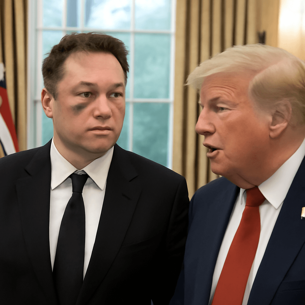 Elon Musk Jokes About Black Eye Amid Viral Video of French President Macron Elon Musk Jokes About Black Eye Amid Viral Video of French President Macron