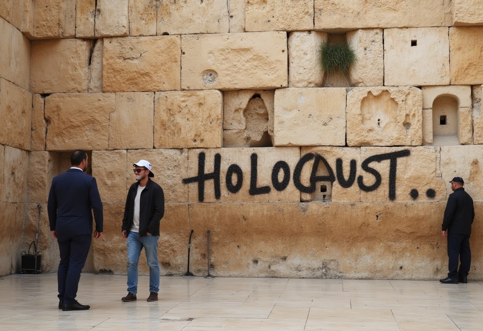 Jerusalem’s Western Wall Vandalized with 'Holocaust in Gaza' Graffiti Amid Rising Tensions Jerusalem’s Western Wall Vandalized with 'Holocaust in Gaza' Graffiti Amid Rising Tensions