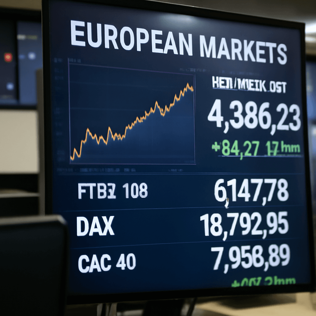 European Markets Poised to Open Higher Amid Inflation Data and Trade Tensions European Markets Poised to Open Higher Amid Inflation Data and Trade Tensions