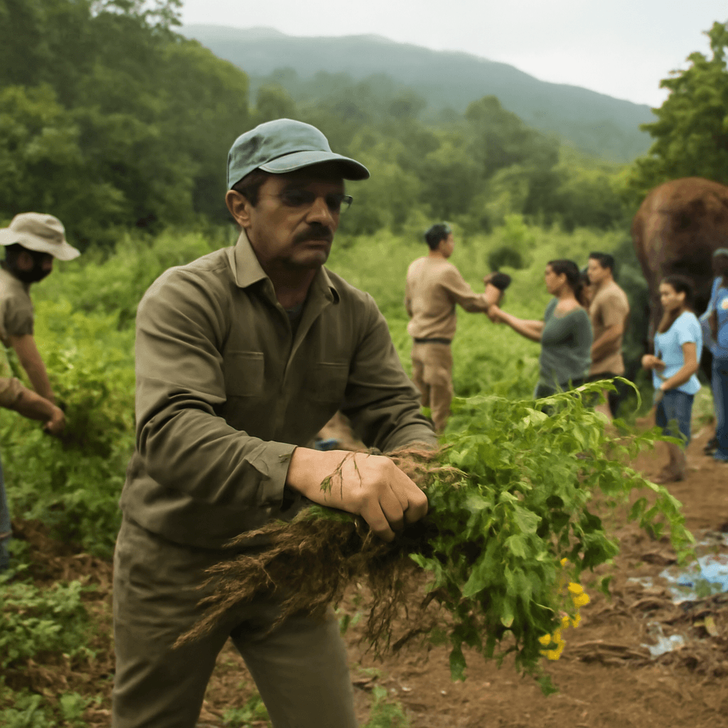 Gudalur Forest Division Removes Invasive Plants on World Environment Day 2025 Gudalur Forest Division Removes Invasive Plants on World Environment Day 2025