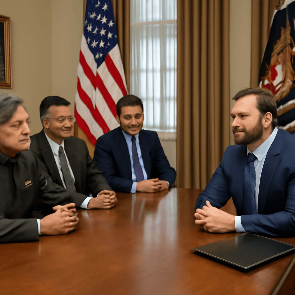 Shashi Tharoor Leads Delegation Meeting US Vice President JD Vance on Operation Sindoor Shashi Tharoor Leads Delegation Meeting US Vice President JD Vance on Operation Sindoor